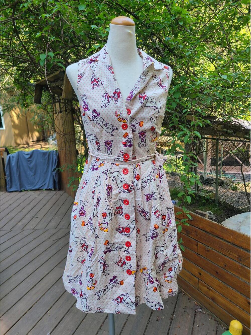 Modcloth Corgi Retro Dress